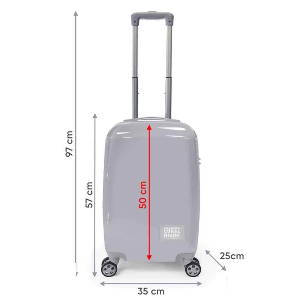 چمدان چرخ دار پلی کربنات کابین سایز34*24*24یایگان کد16533